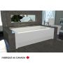 Zora 6636 BJI Baignoire blanche alcôve en acrylique avec drain à gauche et système Whirlpool