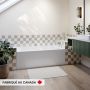 Beaumont 3060 BJI AFR Baignoire blanche alcôve en acrylique avec drain à droite