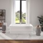 Baignoire autoportante Loira 5932 blanche en acrylique avec drain central