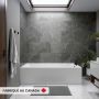 Pia 3272 BJI AFR Baignoire blanche en coin droit avec drain à gauche