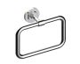 Rectangular anneau porte-serviette WINDSOR 224464 nickel poli