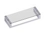 24 po Glass tablette porte-serviettes avec barre à serviette BERLIN 232672 chrome poli