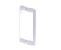 poignée double pour porte de douche 12 po BERLIN 2327812 chrome poli