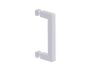6 po poignée de porte de douche LONDON 2487506 chrome poli