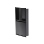 Niche de douche avec porte 24 po x 12 po PVD noir