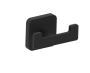 crochet à peignoir double MILAN 254132 noir mat