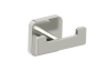 crochet à peignoir double MILAN 254132 nickel brossé