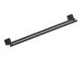 barre à serviette double 24 po MILAN 254242 noir mat