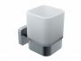 Bathroom Tumbler Cup & Toothbrush Holder MILAN 254660 chrome poli