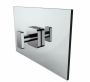 double poignée de porte de douche MILAN 2547502 chrome poli