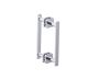 poignée double pour porte de douche 8 po MILAN 2547808 chrome poli