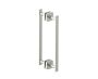 poignée double pour porte de douche 12 po MILAN 2547812 nickel brossé