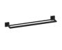 barre à serviette double 18 po MADRID 262182 noir mat