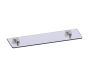 21 po tablette en verre MADRID 262671 nickel brossé