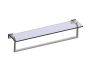24 po tablette en verre avec barre à serviette MADRID 262678 nickel poli