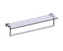 24 po tablette en verre avec barre à serviette MADRID 262678 chrome poli