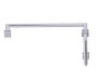 poignée de porte de douche décalée 8 po x 24 po MADRID 26270824 chrome poli
