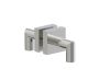double poignée de porte de douche MADRID 2627502 nickel poli