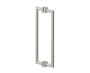 poignée double pour porte de douche 18 po MADRID 2627818 nickel brossé