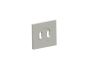 Square Small Rosette LISBON 277SQSM nickel brossé