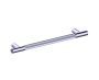 12 po poignée d'armoire moleté droit 310712 chrome poli