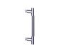 8 po poignée simple pour porte de douche moleté droit 3107508 chrome poli