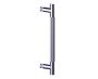 24 po poignée simple pour porte de douche moleté droit 3107524 chrome poli