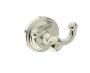 crochet à peignoir double FLORENCE 322132 nickel poli