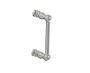 8 po poignée simple pour porte de douche FLORENCE 3227508 nickel poli
