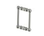 poignée double pour porte de douche 8 po FLORENCE 3227808 nickel brossé
