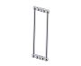 poignée double pour porte de douche 18 po FLORENCE 3227818 chrome poli
