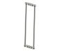 poignée double pour porte de douche 24 po FLORENCE 3227824 nickel poli