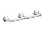 double porte-papier hygiénique PISA 342155 chrome poli