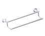 barre à serviette double 18 po PISA 342182 chrome poli