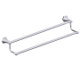 barre à serviette double 24 po PISA 342242 chrome poli