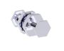 double Shower Door Knob PISA 3427502 chrome poli