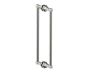 poignée double pour porte de douche 18 po PISA 3427818 nickel poli