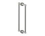 poignée double pour porte de douche 18 po PISA 3427818 nickel brossé