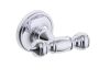 crochet à peignoir double LYON 351132 chrome poli