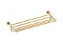 tablette porte-serviettes CIRCO KNURLED 366442 champagne bronze
