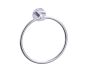 anneau porte-serviette CIRCO KNURLED 366460 chrome poli