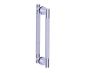poignée double pour porte de douche 18 po CIRCO KNURLED 3667818 chrome poli