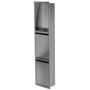 Niche de douche avec porte 36 po x 8 po acier inoxydable