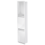 Niche de douche avec porte 36 po x 8 po blanc lustré