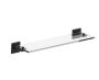 tablette en verre HAMBURG 440671 noir mat