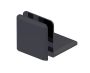 Fixed Panel biseauté serre-verre With Large Leg BRADFORD 50032 noir mat