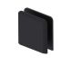 biseauté style perçage dans le verre montage mural robuste serre-verre BRADFORD 50052 noir mat