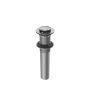 Drain à pression sans trop-plein Accent 1/4 po Nickel pur PVS