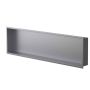 Niche murale de douche Alba 12 po x 48 po gris mat
