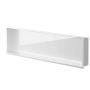 Niche murale de douche Alba 12 po x 48 po blanc lustré